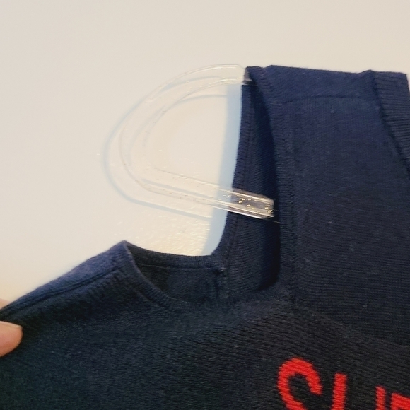 INC International Concepts | Women's Navy Cold Shoulder Sweater (Size Medium) - Picture 6 of 15